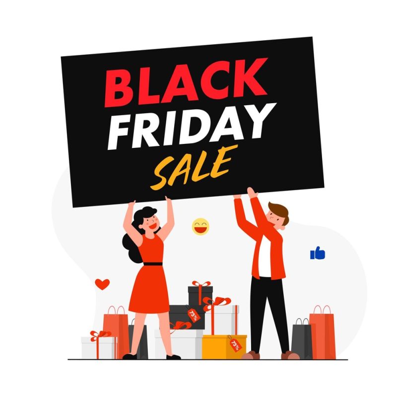 Black Friday super sale design template Free Vector