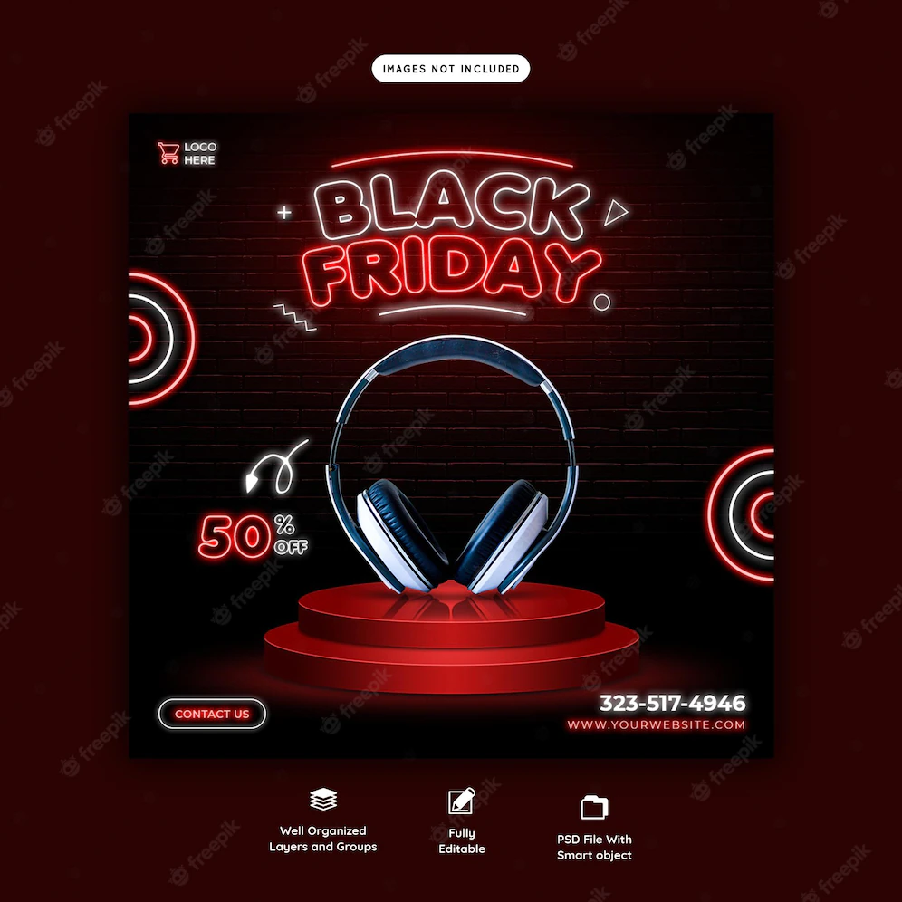 Black Friday Super Sale Social Media Banner Template 120329 2126