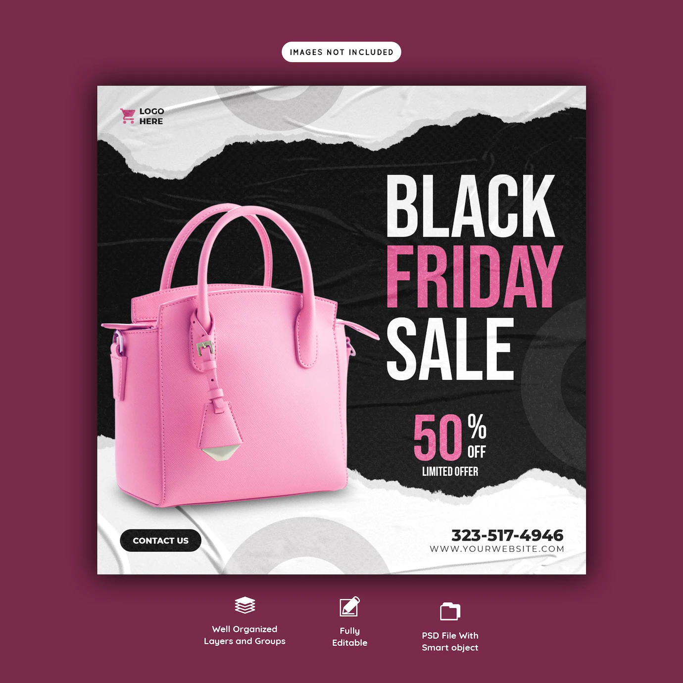 Black Friday Super Sale Social Media Banner Template 120329 2136