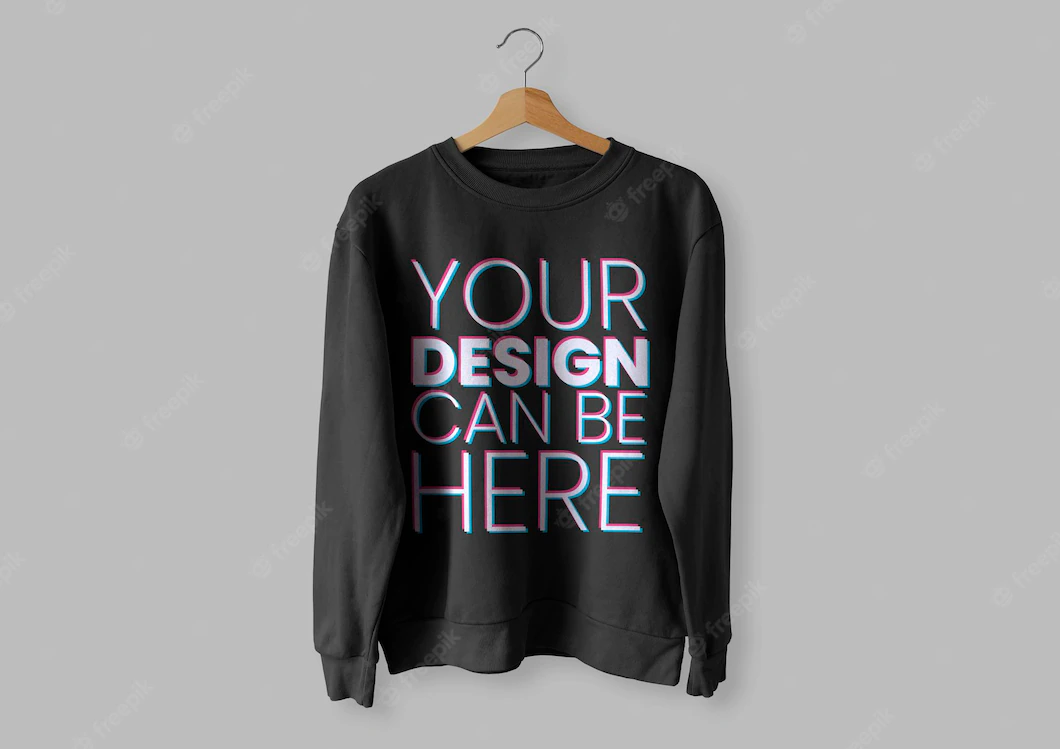 Black Front Sweater Mockup 125540 570