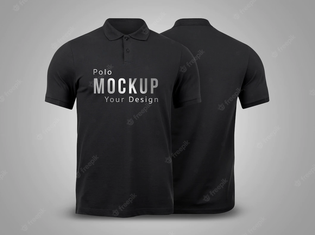 Black Polo Mockup Front Back 34168 1082