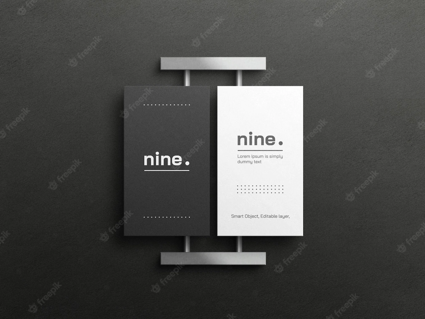 Black White Business Cards Mockup 439185 602