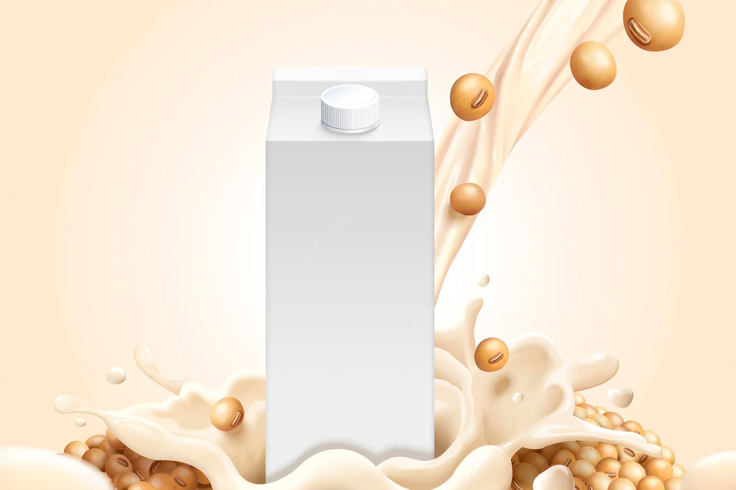 Blank Milk Carton With Soybeans Soymilk 3d Style 317810 1758