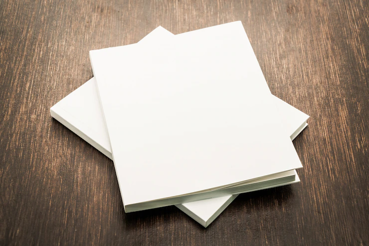 Blank White Mock Up Book 74190 1168