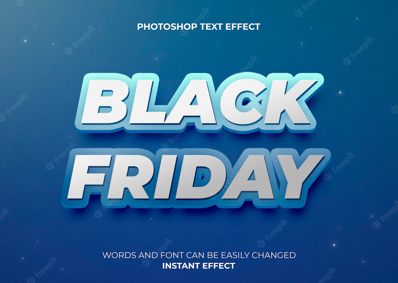Blue Style Text Effect Black Friday 125540 335