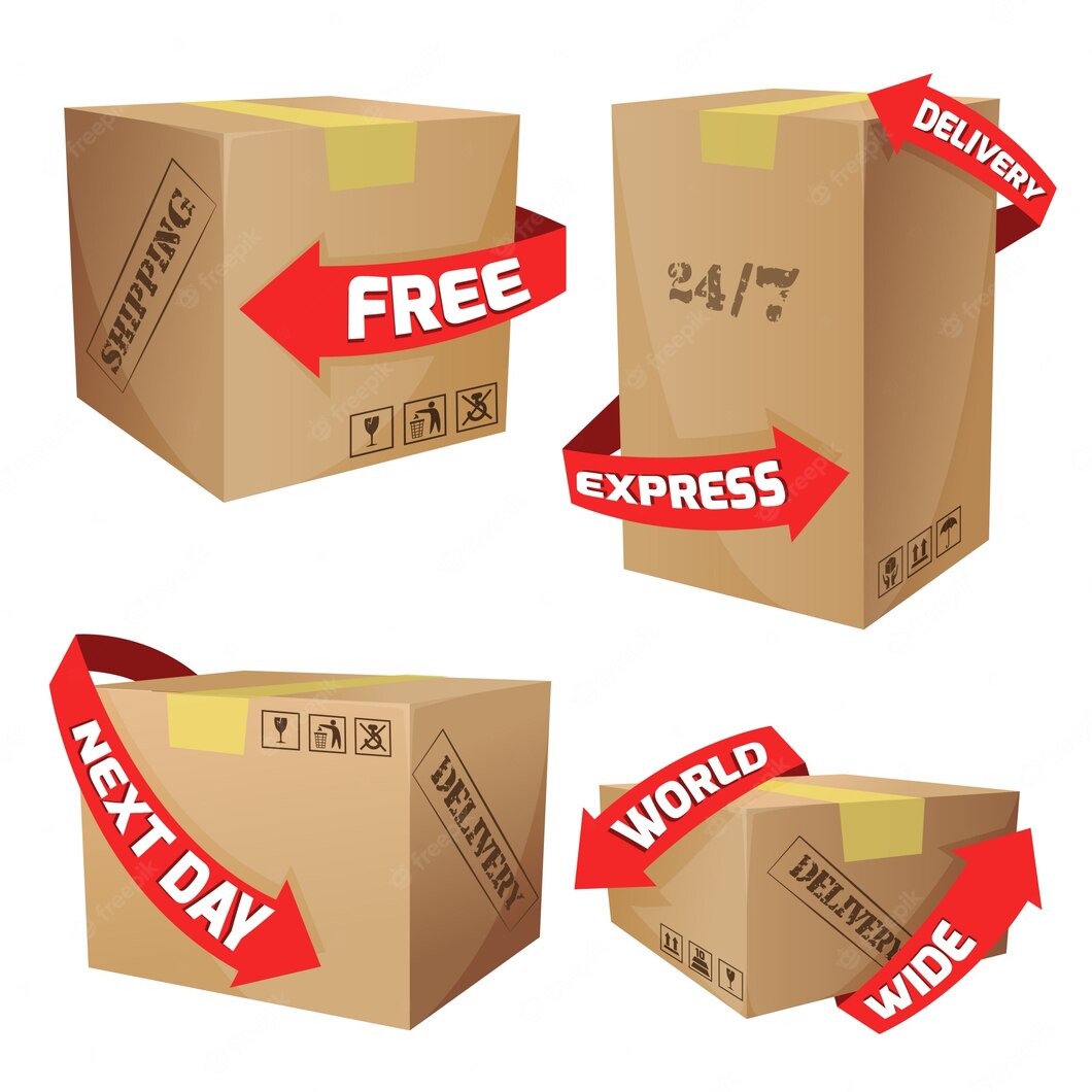 Boxes With Delivery Symbols 1284 4124