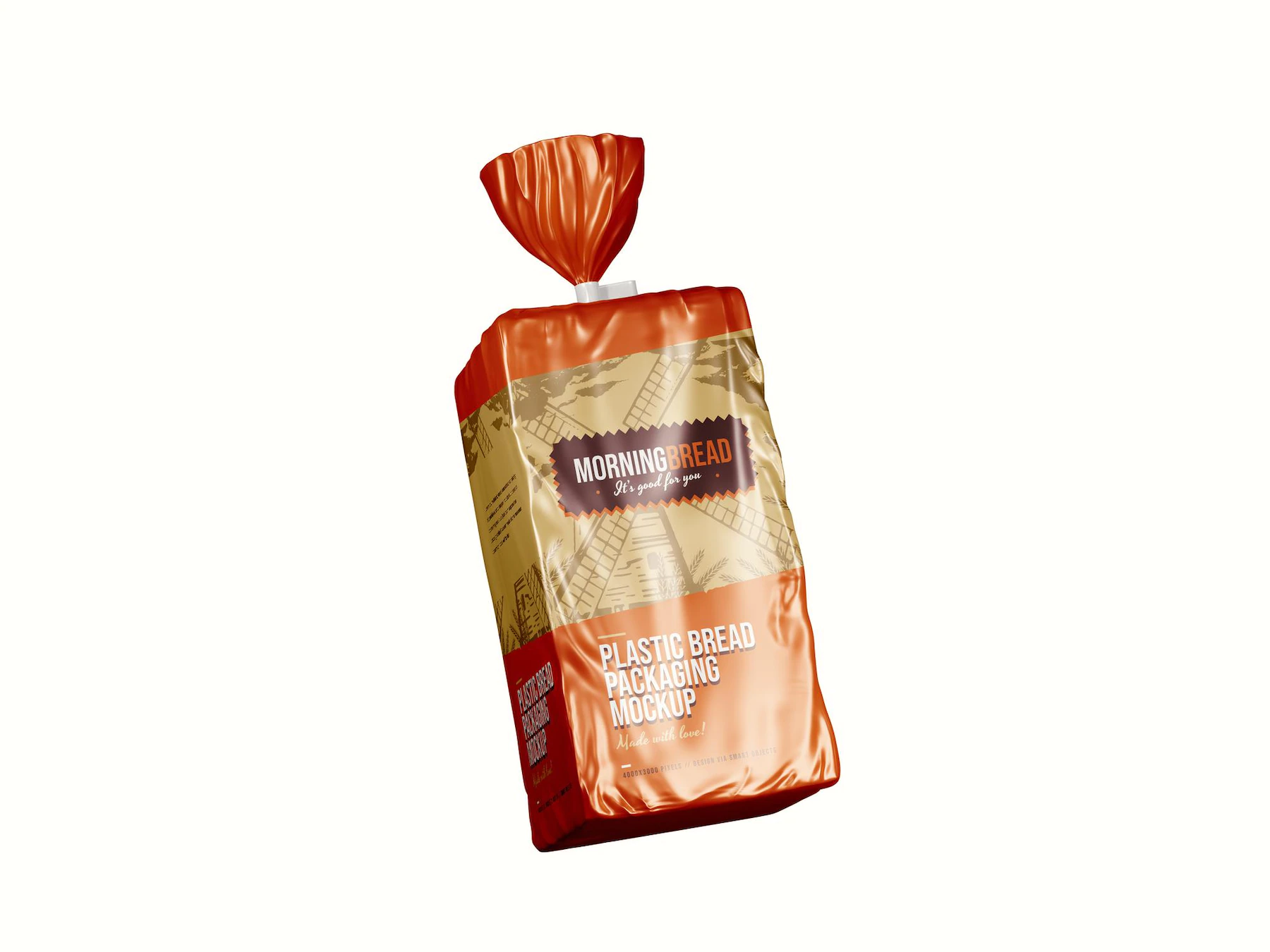 Bread Pouch Package Mockup Template 1051 3211