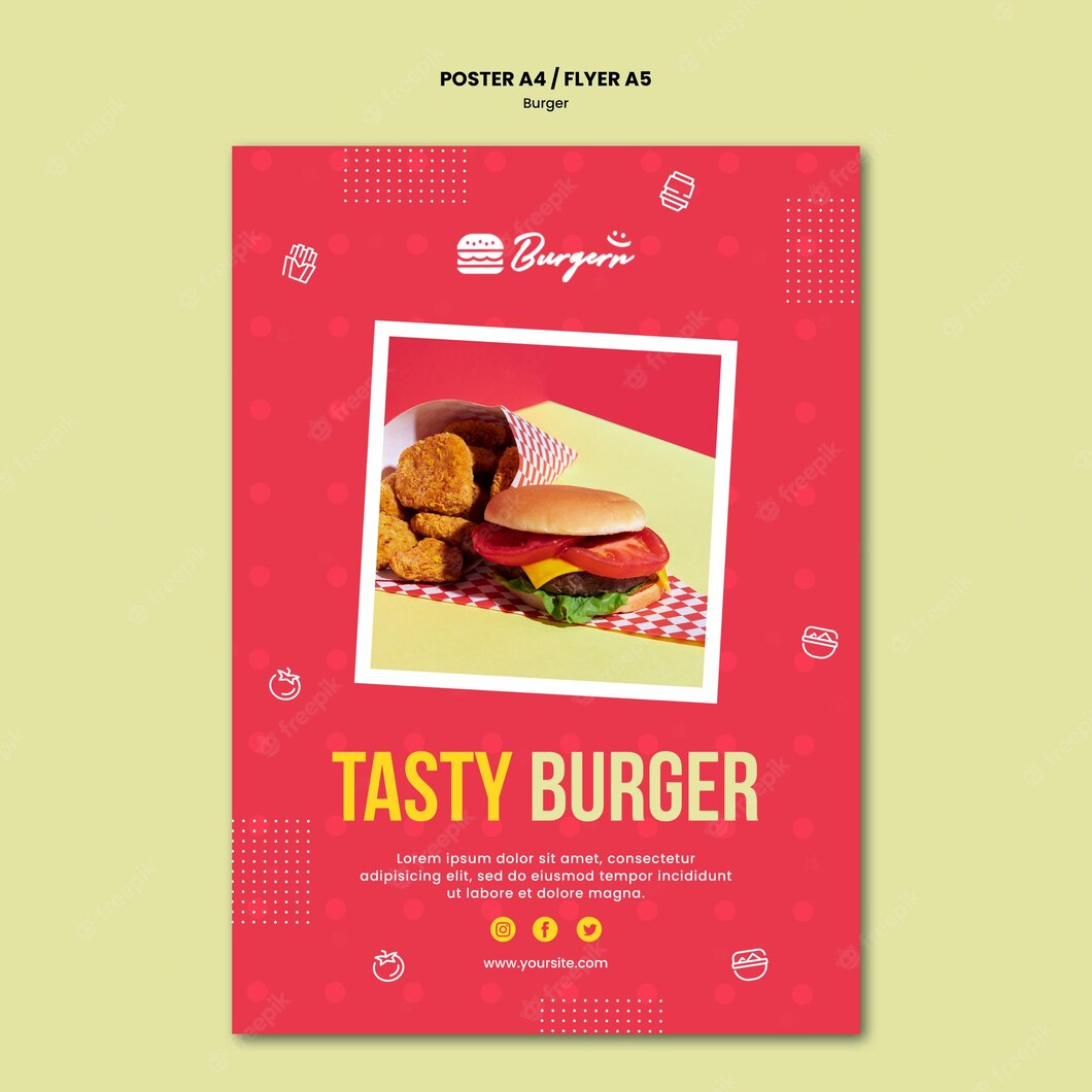 Burger Restaurant Poster Template 23 2148747046