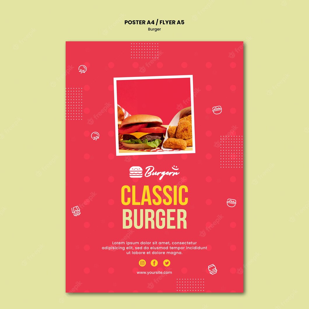 Burger Restaurant Template Poster 23 2148747047