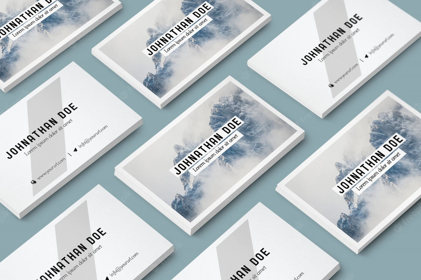 Business Card Collection Mock Up 1389 3