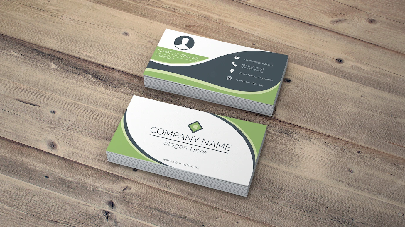 Business Card Mockup Eco Style 23 2147864541