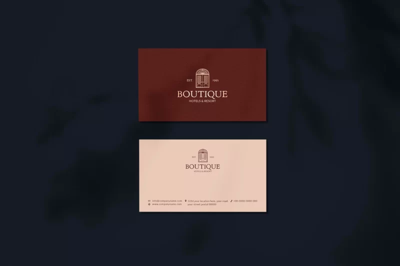 Business card mockup psd corporate identity design Free Psd