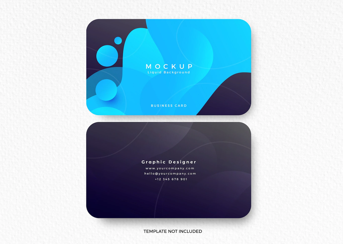 Business Card Mockup With Liquid Design 24972 1407