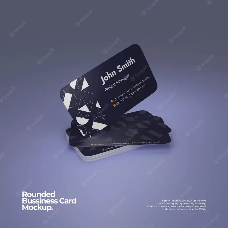 Business card mockup Free Psd