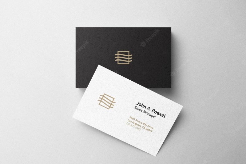 Business card mockup Free Psd