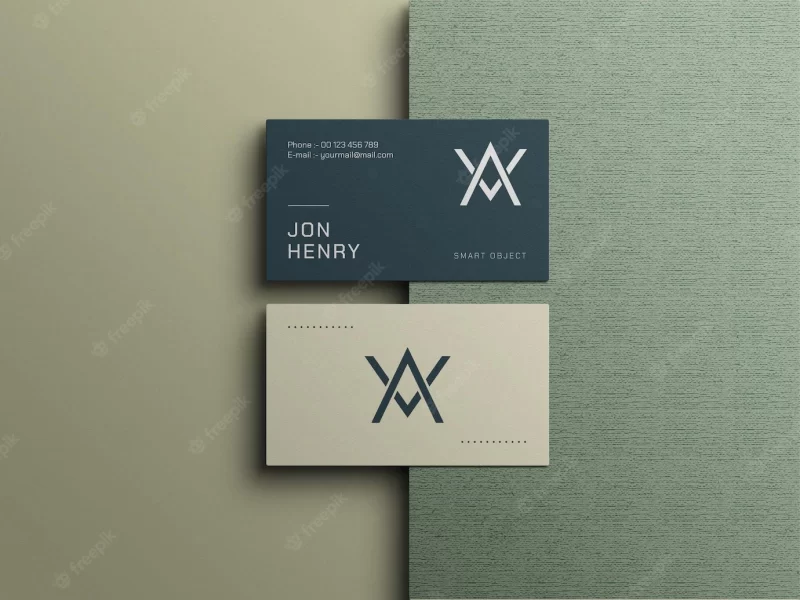 Business card mockup Free Psd