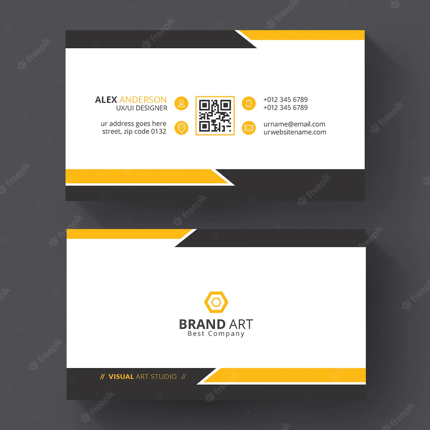 Business Card Template Business 1435 1668