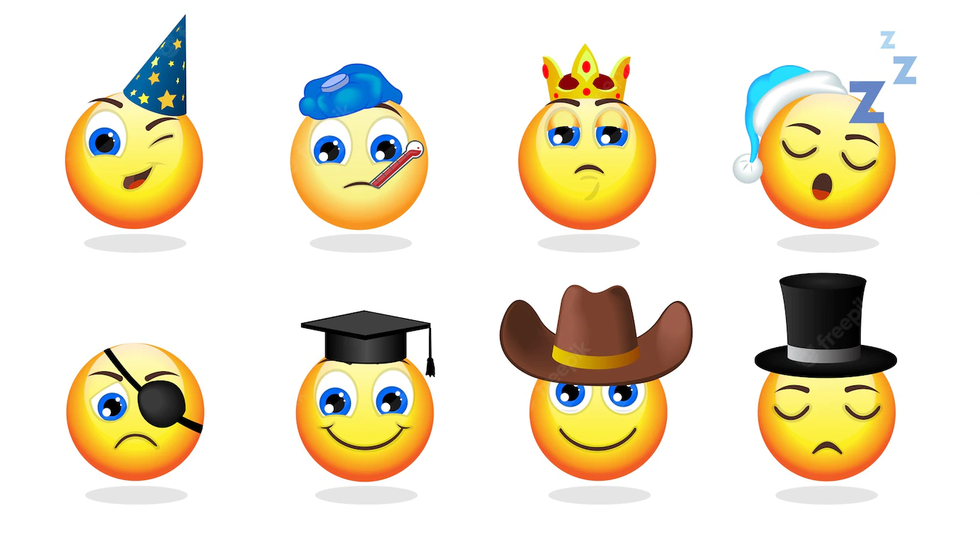 Cartoon Funny Emoticons Set 1284 40228