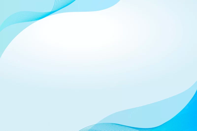 Cerulean blue curve frame template Free Vector