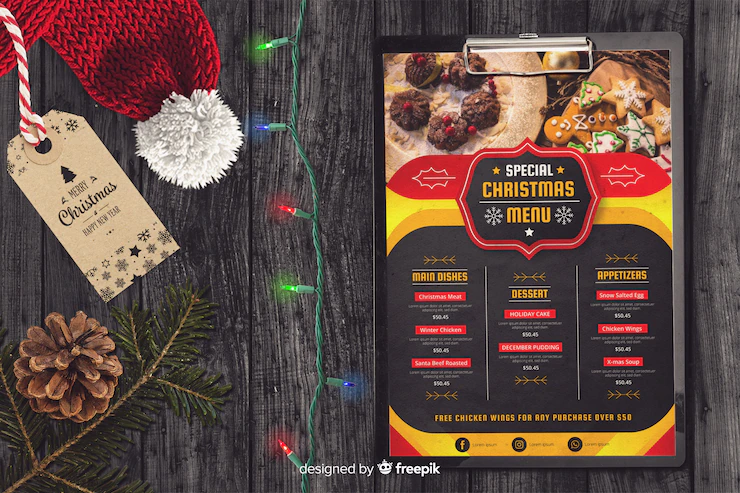 Christmas Menu Template 52683 2056