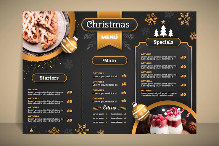 Christmas Menu Template 52683 50256