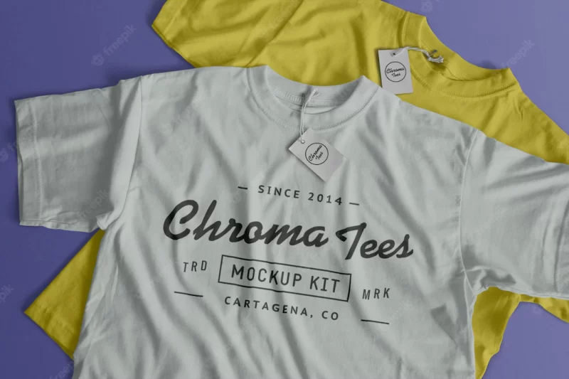 Chromatees tshirt mockup Free Psd