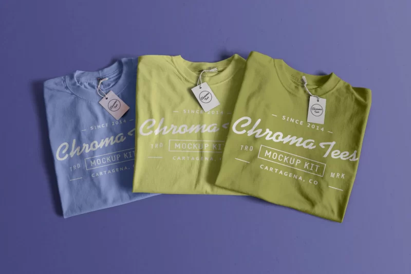 Chromatees tshirt mockup Free Psd