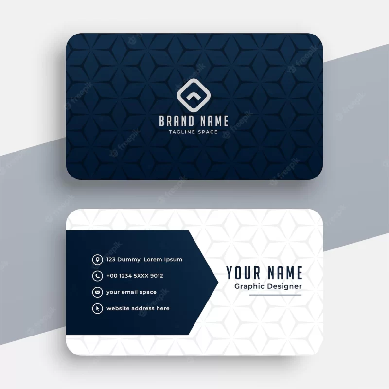 Clean style modern business card template Free Vector