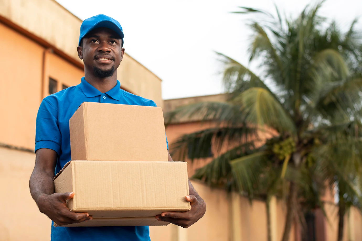 Close Up Delivery Person With Parcels 23 2149095915