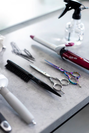 Close Up Hairdresser Shop Instruments 23 2149319806