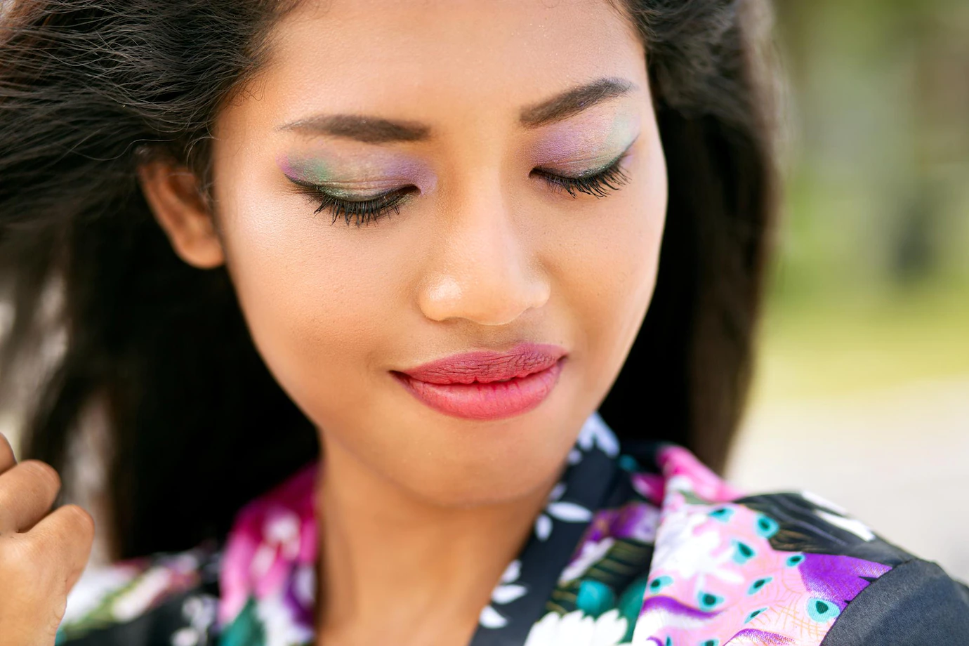 Close Up Portrait Sensual Asian Woman With Bright Make Up Beauty Skin Trendy Look 291049 2914