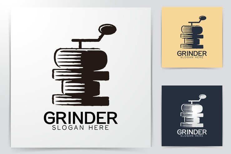 Coffee Roaster Grinder Logo Ideas Inspiration Logo Design Template Vector Illustration Isolated White Background 384344 787