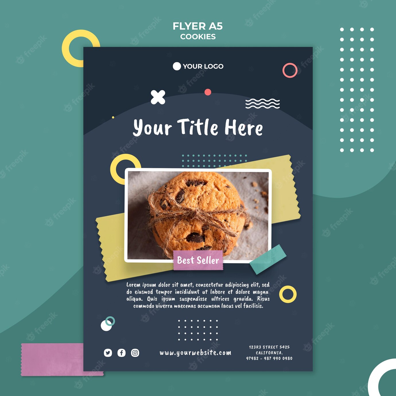 Cookie Shop Flyer Template 23 2148636248