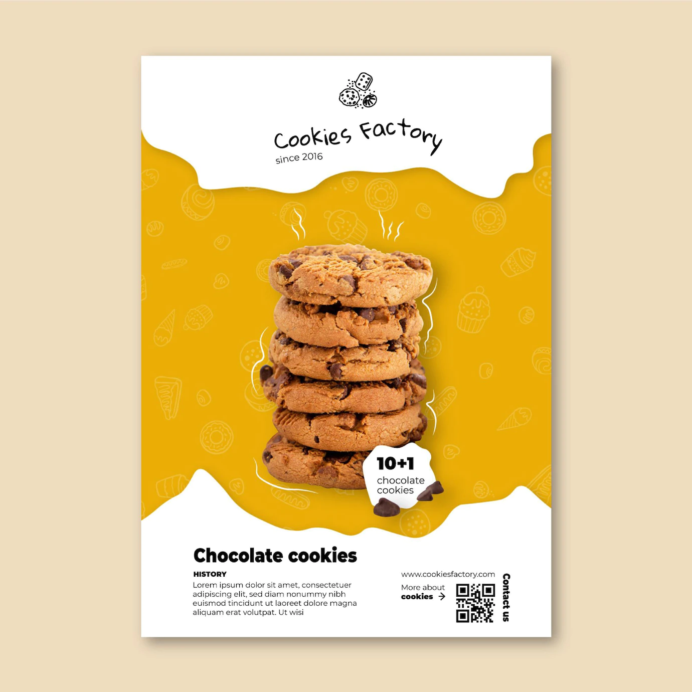 Cookies Flyer Vertical Template 23 2148774296