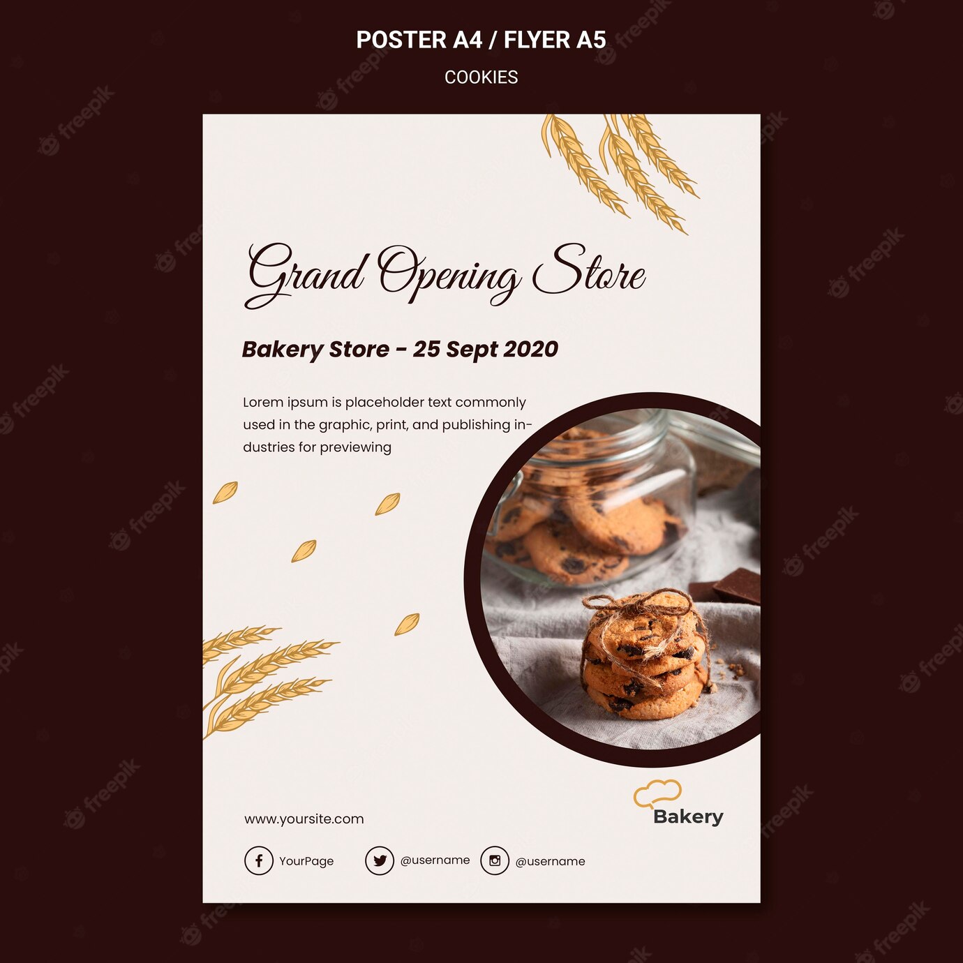 Cookies Store Poster Template 23 2148680407