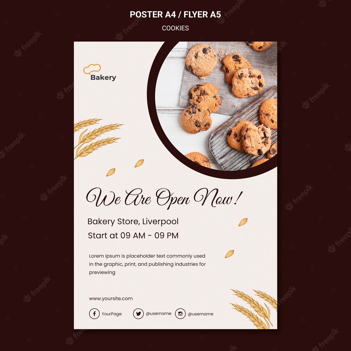 Cookies Store Poster Template 23 2148680408