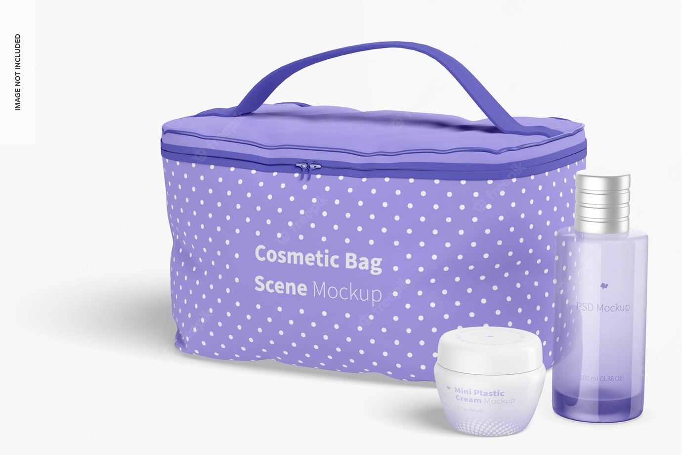 Cosmetic Bag Scene Mockup Perspective View 1332 9791