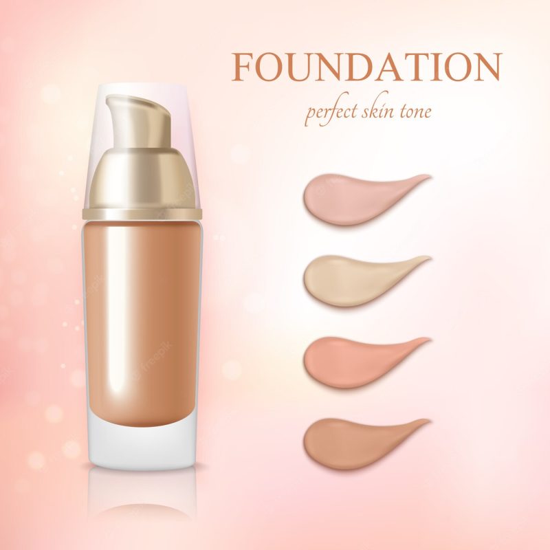 Cosmetic foundation concealer cream realistic Free Vector