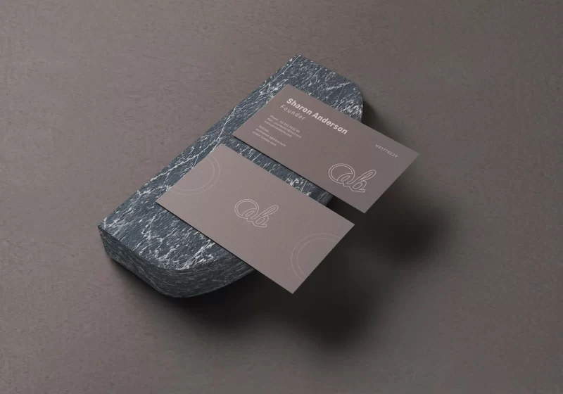 Creative business card mockup Free Psd