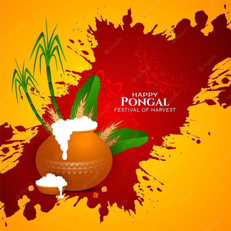 Cultural Happy Pongal Religious Harvest Festival Background Design Vector 1055 11854