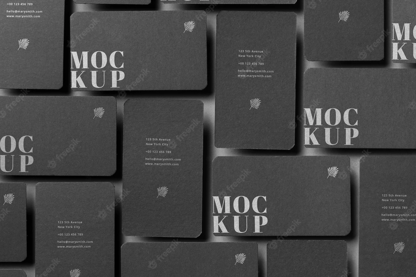 Dark Business Card Mockup Design 23 2149205516