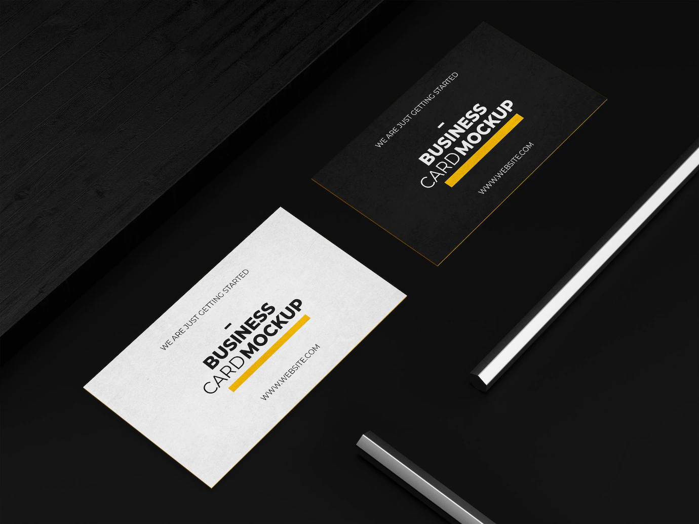 Dark Business Card Mockup Tempalte 1051 3062