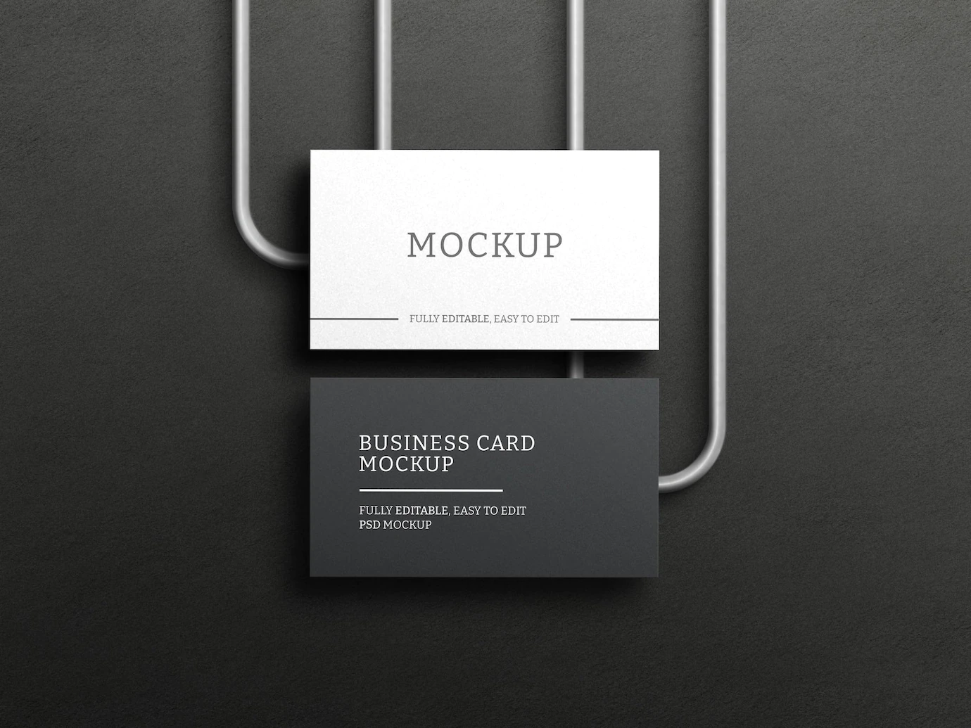 Dark Business Card Mockup 439185 363