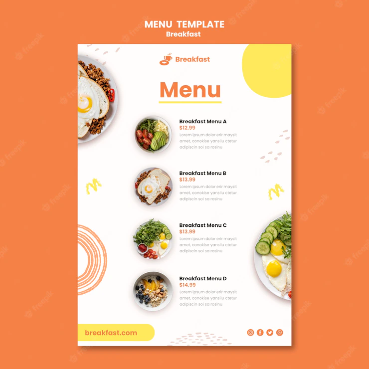 Delicious Breakfast Menu Template 23 2148928146