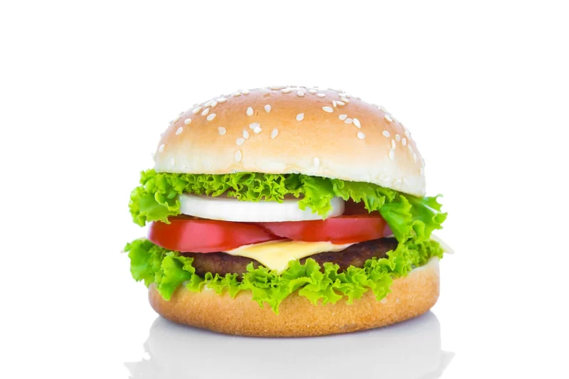 Delicious cheeseburger Free Photo