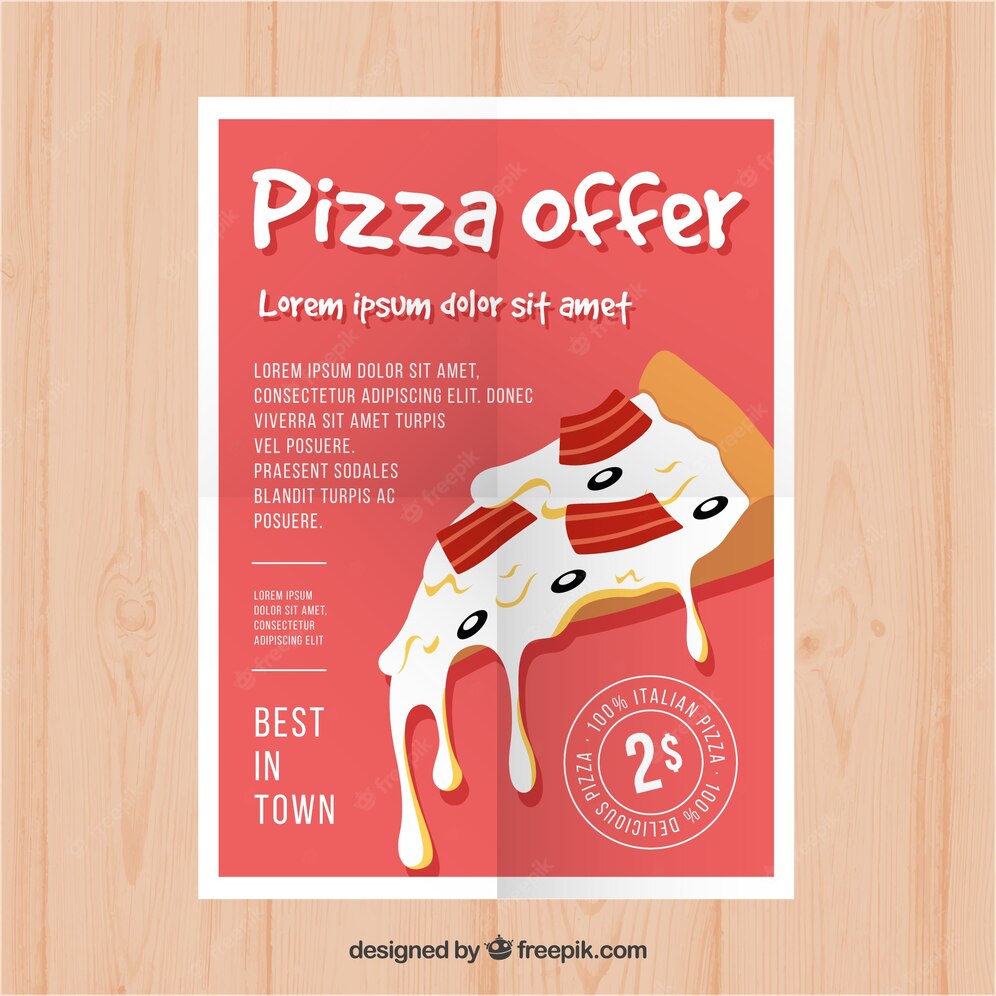Delicious Pizza Cheese Offer Brochure 23 2147642867