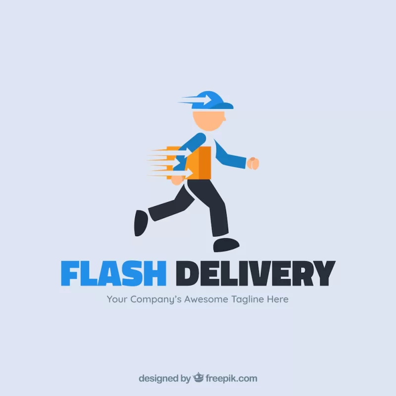 Delivery logo template Free Vector