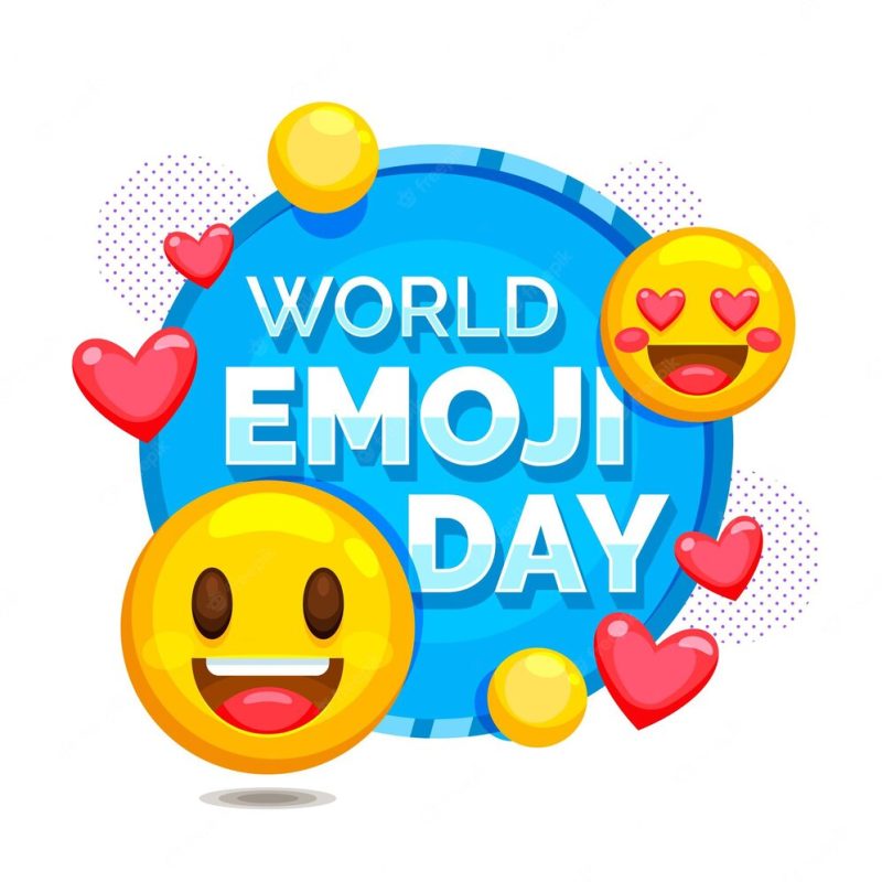 Detailed world emoji day illustration Free Vector