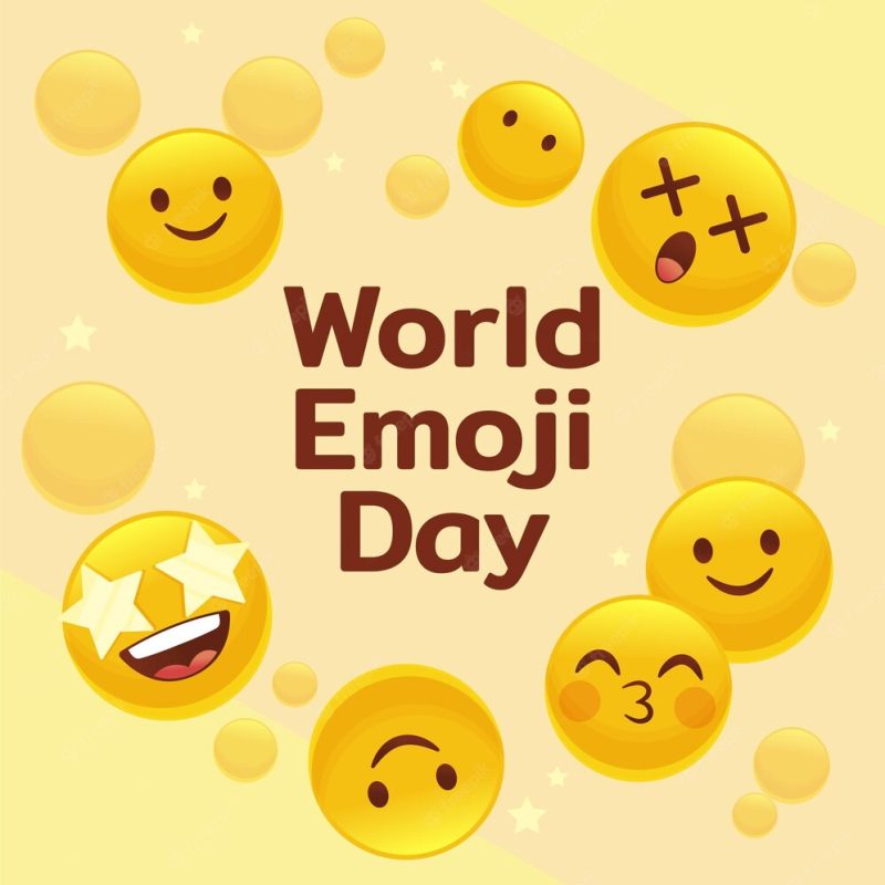 Detailed world emoji day illustration Free Vector