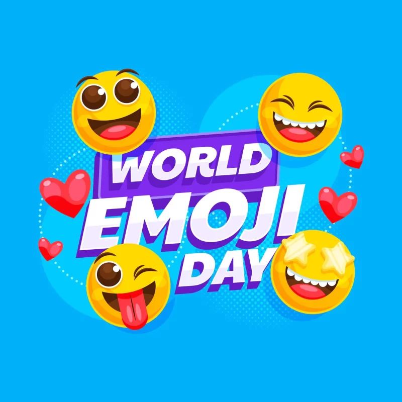 Detailed world emoji day illustration Free Vector